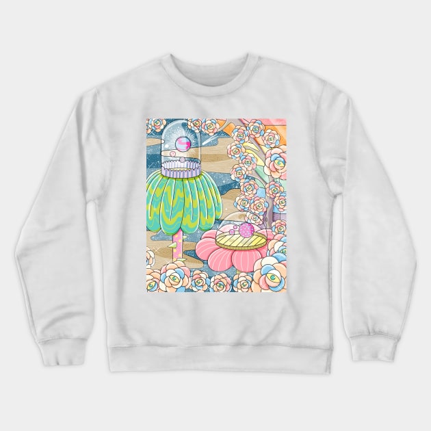 Where Planets Rise Crewneck Sweatshirt by LaP shop